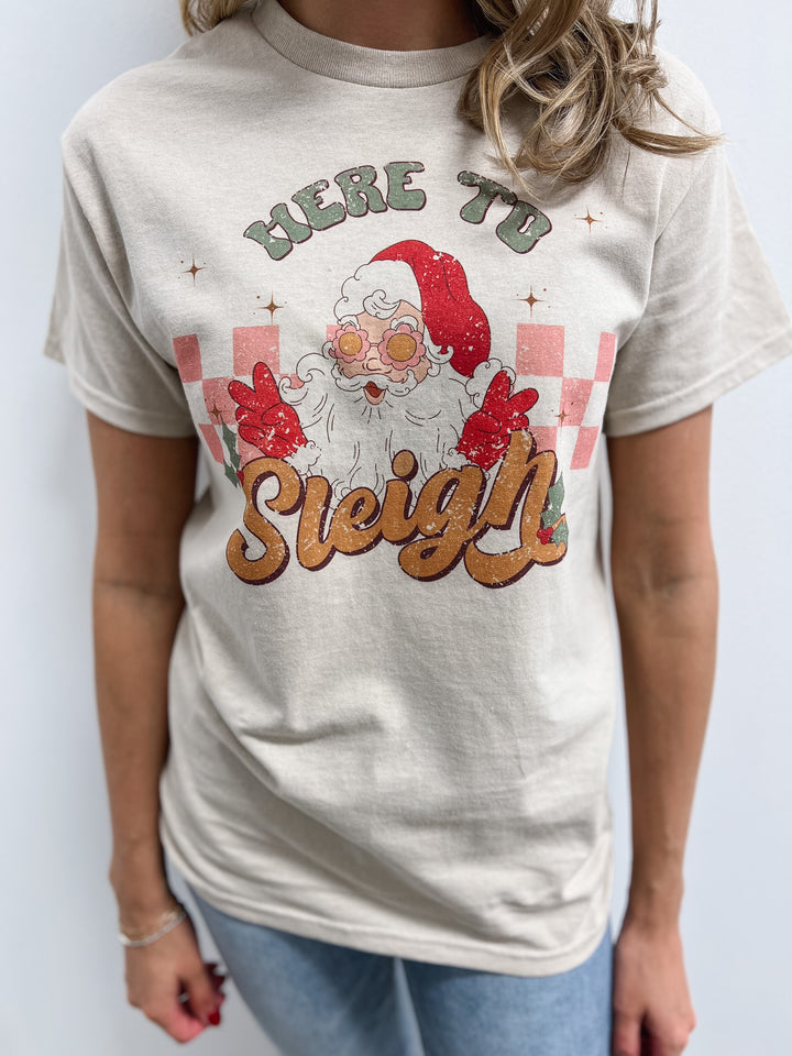 Here to Sleigh Tee - Sienna Sky Boutique