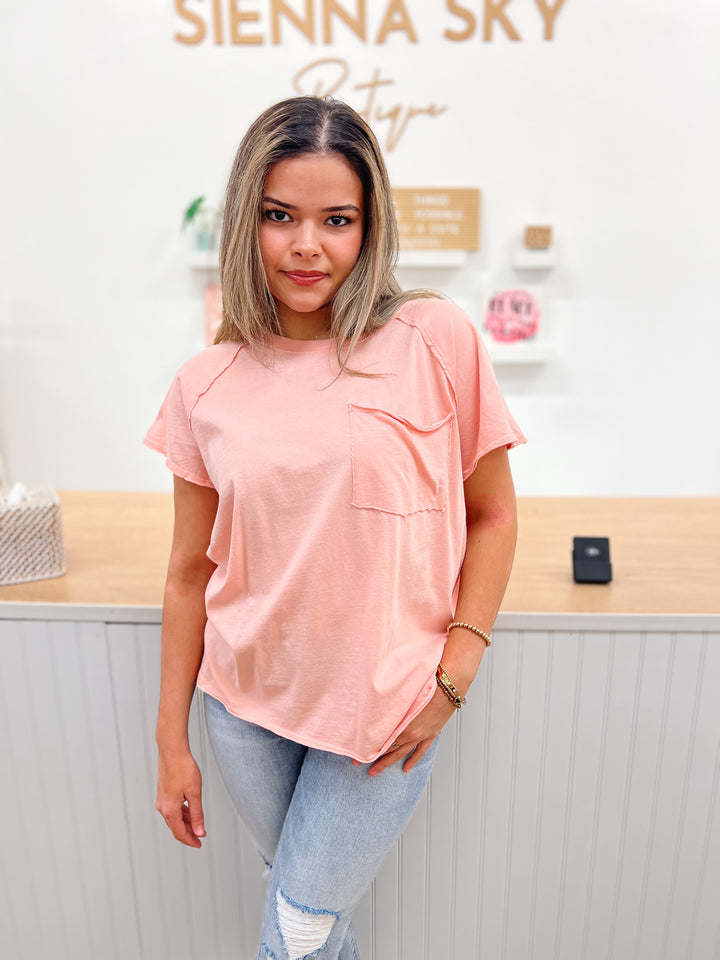 Everly Pocket Tee - Sienna Sky Boutique