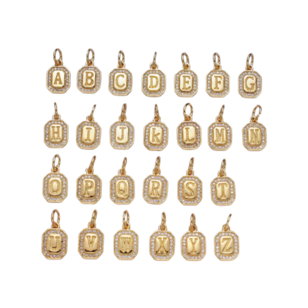 It's Especially Lucky - Little Initial Letter Tag Charm Bar: N - Sienna Sky Boutique