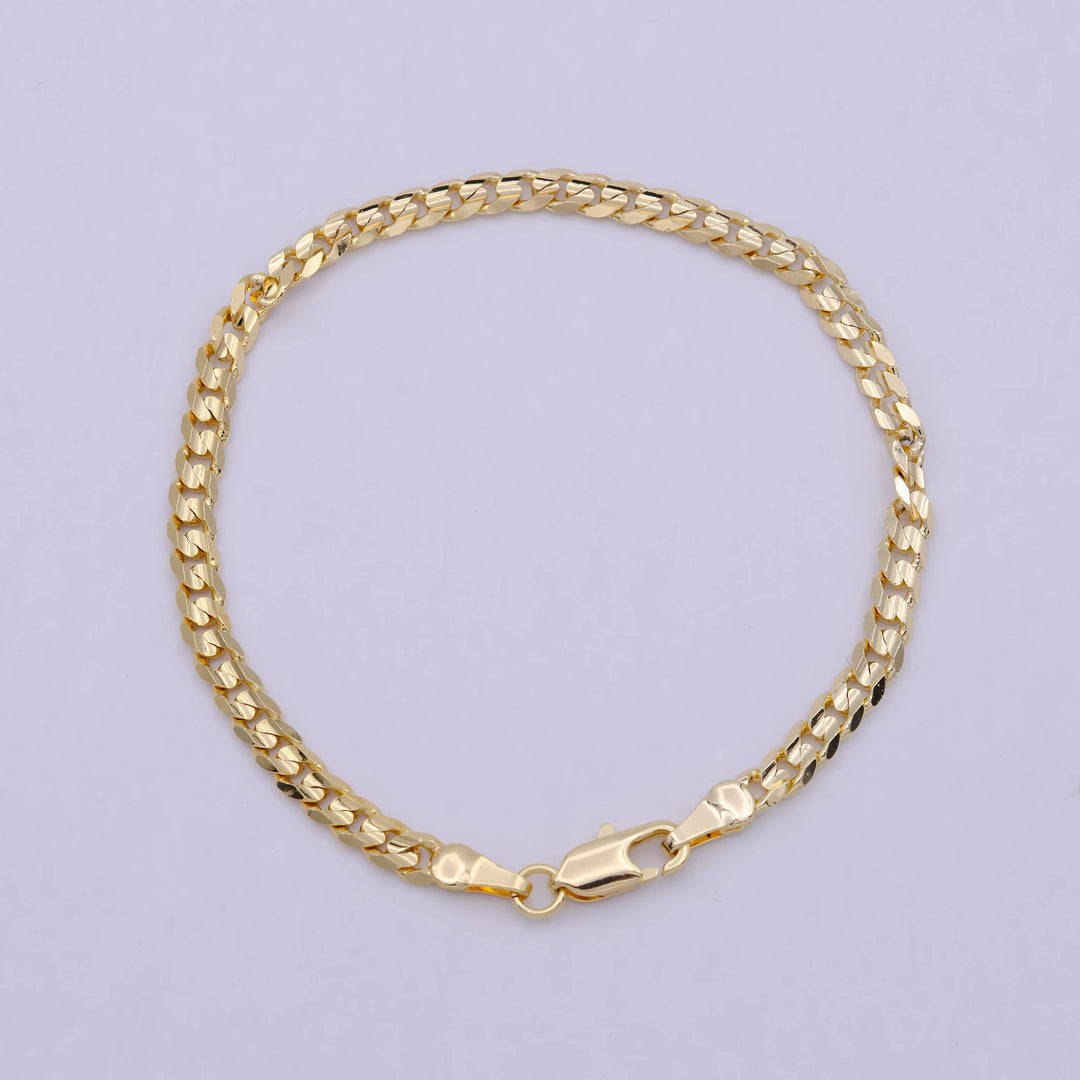 Aim Eternal - 18k Gold Filled Cuban Link Chain Bracelet 6 inch / 7 inch - Sienna Sky Boutique